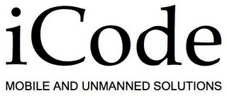 ICODE MOBILE AND UNMANNED SOLUTIONS logo