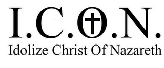 I.C.O.N. IDOLIZE CHRIST OF NAZARETH logo