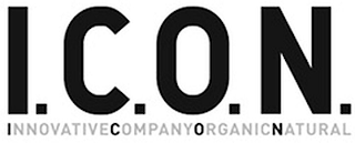 I.C.O.N. INNOVATIVECOMPANYORGANICNATURAL logo