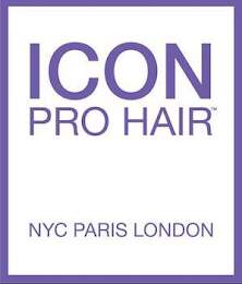 ICON PRO HAIR NYC PARIS LONDON logo