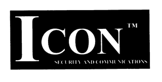 ICON SECURITY AND COMMUNICATIONS logo