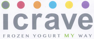 ICRAVE FROZEN YOGURT MY WAY logo