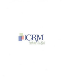 ICRM INSTITUTE OF CERTIFIED RECORDS MANAGERS logo