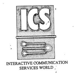 ICS INTERACTIVE COMMUNICATION SERVICES WORLD logo