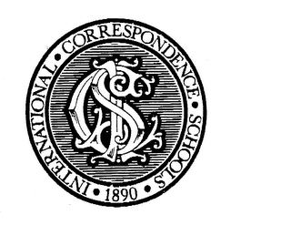 ICS INTERNATIONAL CORRESPONDENCE SCHOOLS 1890 logo