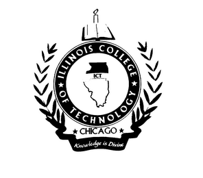 ICT ILLINOIS COLLEGE TECHONOLGY CHICAGO KNOWLEDGE IS DIVINE logo