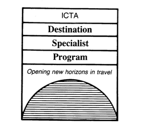 ICTA DESTINATION SPECIALIST PROGRAM OPENING NEW HORIZONS IN TRAVEL logo