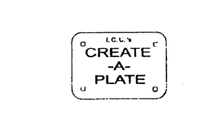 I.C.U.'S CREATE-A-PLATE logo