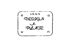 I.C.U.'S DESIGN-A-PLATE logo