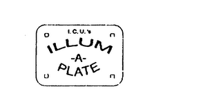 I.C.U.'S ILLUM-A-PLATE logo