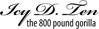 ICY D. TEN THE 800 POUND GORILLA logo
