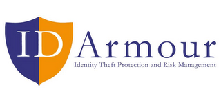 ID ARMOUR IDENTITY THEFT PROTECTION AND RISK MANAGEMENT logo