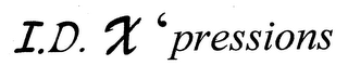 I.D. X 'PRESSIONS logo