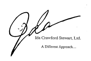 IDA IDA CRAWFORD STEWART, LTD. A DIFFERENT APPROACH... logo