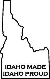 IDAHO MADE IDAHO PROUD logo