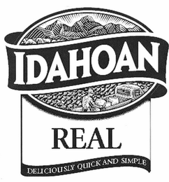 IDAHOAN REAL DELICIOUS QUICK AND SIMPLE logo
