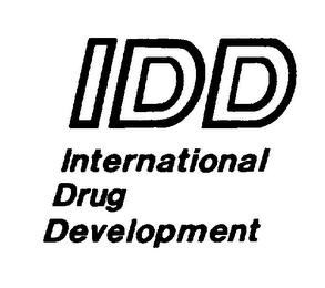 IDD INTERNATIONAL DRUG DEVELOPMENT logo