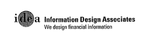 IDE A INFORMATION DESIGN ASSOCIATES WE DESIGN FINANCIAL INFORMATION logo