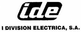 IDE I DIVISION ELECTRICA, S.A. logo
