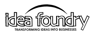 IDEA FOUNDRY TRANSFORMING IDEAS INTO BUSINESSES logo