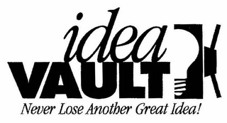 IDEA VAULT NEVER LOSE ANOTHER GREAT IDEA! logo