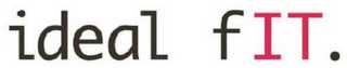 IDEAL FIT. logo