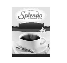 IDEAL FOR THE WHOLE FAMILY SPLENDA NO CALORIE SWEETENER logo
