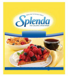 IDEAL FOR THE WHOLE FAMILY SPLENDA NO CALORIE SWEETENER logo