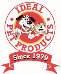 IDEAL PET PRODUCTS SINCE 1979 logo