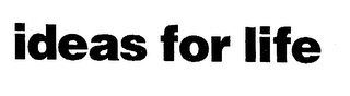 IDEAS FOR LIFE logo