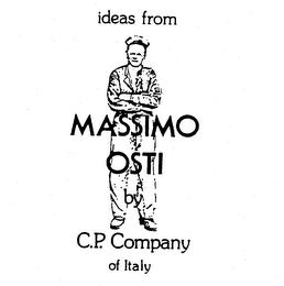 IDEAS FROM MASSIMO OSTI BY C. P. COMPANY OF ITALY logo