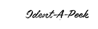 IDENT-A-PEEK logo