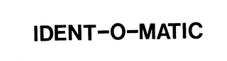 IDENT-O-MATIC logo