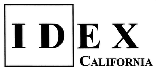 IDEX CALIFORNIA logo