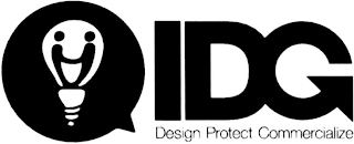 IDG DESIGN PROTECT COMMERCIALIZE logo