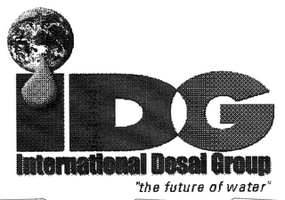 IDG INTERNATIONAL DESAL GROUP "THE FUTURE OF WATER" logo