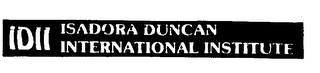 IDII ISADORA DUNCAN INTERNATIONAL INSTITUTE logo