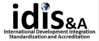 IDIS&A INTERNATIONAL DEVELOPMENT INTEGRATION STANDARDIZATION AND ACCREDITATION logo