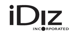 IDIZ INCORPORATED logo