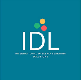 IDL INTERNATIONAL DYSLEXIA LEARNING SOLUTIONS logo