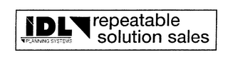 IDL PLANNING SYSTEMS REPEATABLE SOLUTION SALES logo