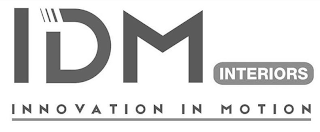IDM INTERIORS INNOVATION IN MOTION logo