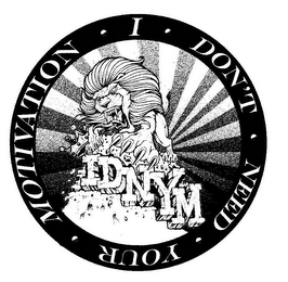 IDNYM I DON'T NEED YOUR MOTIVATION logo