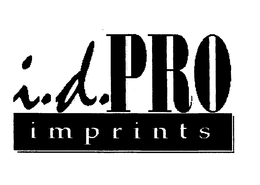 I.D.PRO IMPRINTS logo