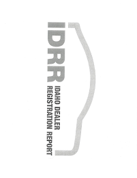 IDRR IDAHO DEALER REGISTRATION REPORT logo