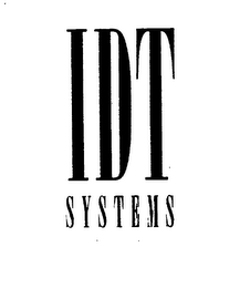 IDT SYSTEMS logo