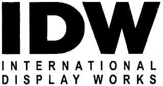 IDW INTERNATIONAL DISPLAY WORKS logo