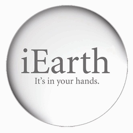 IEARTH IT'S IN YOUR HANDS. logo