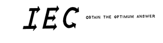 IEC OBTAIN THE OPTIMUM ANSWER logo