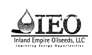 IEO INLAND EMPIRE OILSEEDS, LLC IMPROVING ENERGY OPPORTUNITIES logo